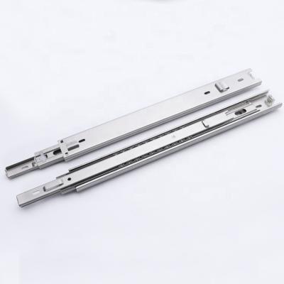 China 3 Fold+Full Extension Stainless Steel Drawer Slides 20inch Wardrobe Supporting Ball Bearing Soft Close Drawer Slide for sale