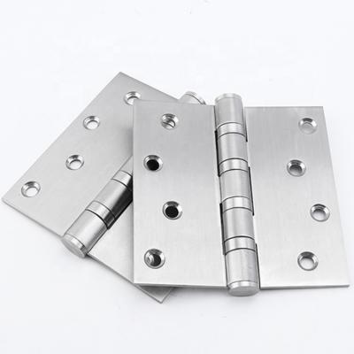 China Durable Hinges 4inchX4inch Popular In Brazil Market SS 201 Stainless Steel Furniture Hinges Square Corner And Round Corner for sale