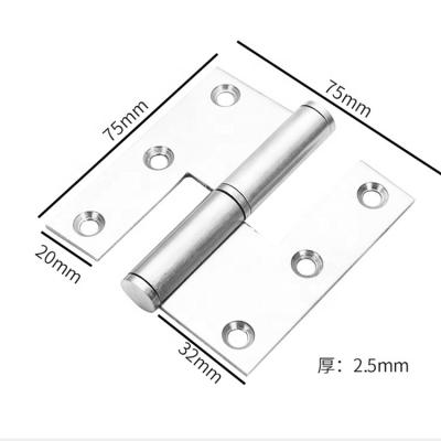 China Durable Butt Hinges 3x3inch SS 201 Stainless Steel Pull Out Hinges Square Corner And Round Corner for sale