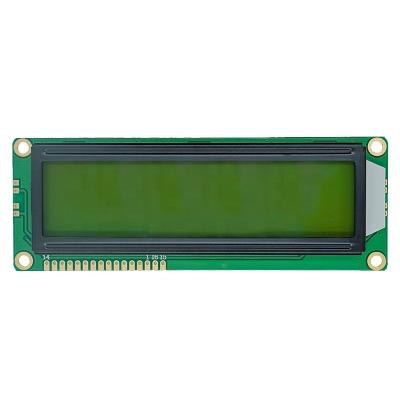 China 16x2 Character LCD Display Module With Yellow Green Backlight 1602 99*24mm for sale