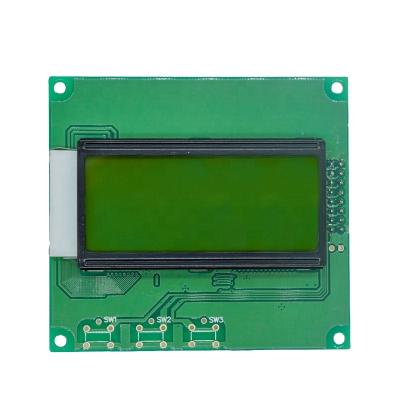 China 16X4 LCD Display Module STN Monochrome 1604 Lcd Yellow Green Panel 62*25.5mm for sale