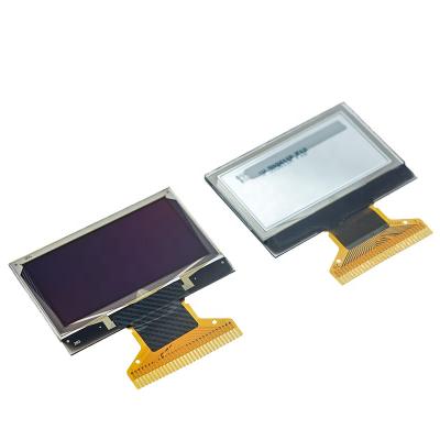 China 1.3 inch pitch FPC 128x64 30pin 0.5mm white connector oled lcd display screen 34.5*23*1.4mm for sale