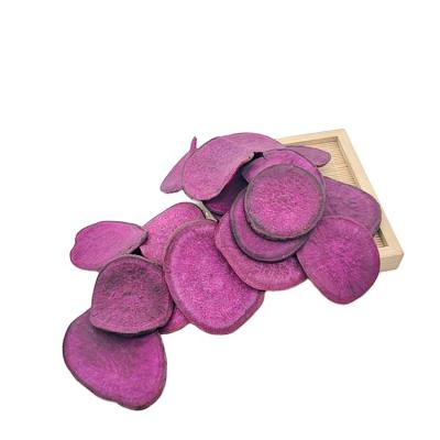 China Healthy Nutritious Chinese Empty Fried Purple Sweet Potato Chips Food for sale