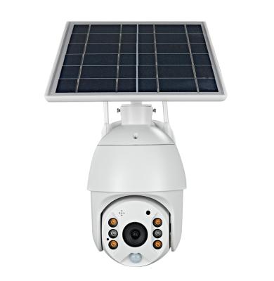 China NIGHT VISION Camera 4G 1080 HD Solar Powered Solar Night Vision Battery Video PTZ Camera for sale