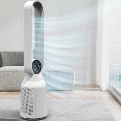 Chine Multifonctionnel Smart 2 en 1 Filtre d'air pour la maison Filtre HEPA pour toute la maison Purificateur d'air sans feuilles Ventilateur debout Ventilateur de tour à vendre