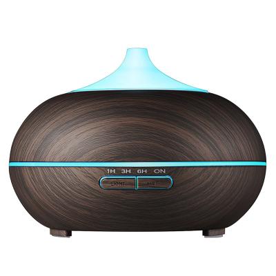 Chine Vente à chaud Colorant LED Light Humidificateur d'air Diffuseur d'huiles essentielles bois Grains Huile essentielle Humidificateur d'air à vendre