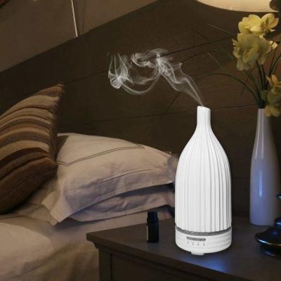 China Hot Selling 120ml Elegant Home Quiet Oil Diffuser Ceramic Aroma Scented Fragrance Diffuser Ultrasonic Ceramic Aroma Diffuser for sale