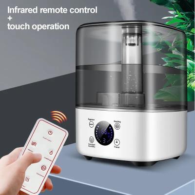 China HOMEFISH Humidificador libre de BPA de 5L de gran capacidad con luz UV desinfectante con enchufe eléctrica en venta