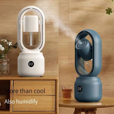 China HOMEFISH Humidificador de quarto de 300 ml Multifuncional Ventilador de pulverização Alimentado com bateria à venda