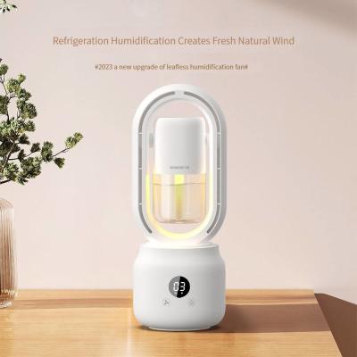 China 300ml 2 em 1 Humidificador de ar condicionado Vaneless Fan 2000mAh Bateria recarregável à venda