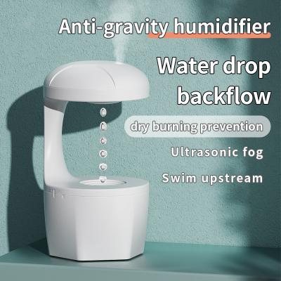 China HOMEFISH Humidificador de Neblina Frio Anti-Gravidade Máquina de Humidificação de Fluxo Retro de Sala Pequena Capacidade de 800 ml Branco à venda