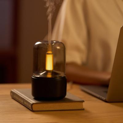 China USB Creative Candlelight Aromatic Diffuser And Humidifier Power Failure Protection for sale