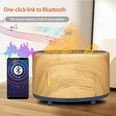 China Tranquil Flame Humidifier Bluetooth Remote LED Aromatherapy Customized 150ml for sale