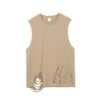 China Wholesale Silk/Cotton Mens Tank Tops Custom Made Singlets Mens Vests for sale