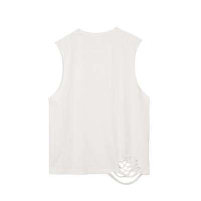 China Customized Bestselling Silk/Cotton Mens Beach Top Cotton Sleeveless T-Shirts For Men for sale