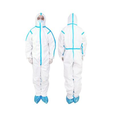 China Disposable Type 5 SF Personal Care Coverall Nonwoven Protective Coverall for sale