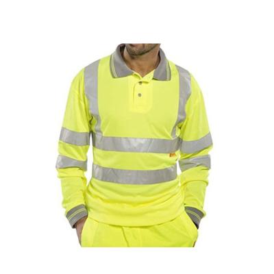 China Construction / Labor Protection EN20471 China Long High Visibility 100% Polyester Sleeve Reflective Safety Shirt for sale