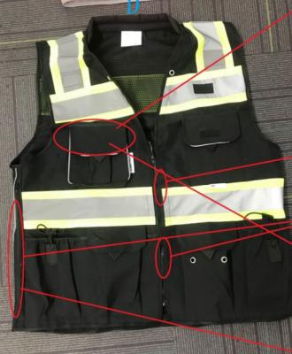 China High-Visibility Clothing Vest Safety Green Yellow Reflective Vest With Seat Belt For Sale for sale