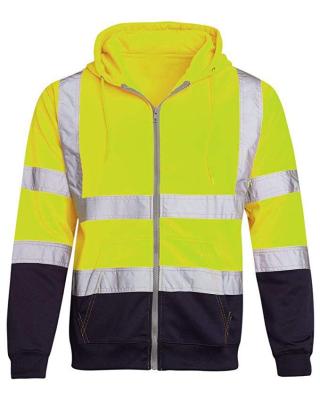 China High-visibility clothing 100% polyester reflective safety shirt with reflective hoodie safety shirt for sale