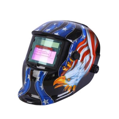 China Amazon Hot Sale PP Paint Helmet Scan Shield True Color Automobile Solar Powered Tarnish Welding Helmets For Welders for sale