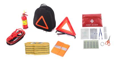 China Car Emergency Aid Rescue Tool Car Rescue Kit Auto Survival Kit With Warning Triangle Car Tools for sale