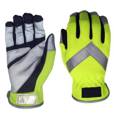 China 100% Polyester Reflective Traffic Waterproof Stock Selling Recycling Gloves for sale