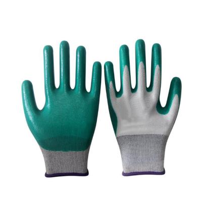 China High Quality Work Gloves Latex Anti-oil Protection Coated Work Gloves for sale