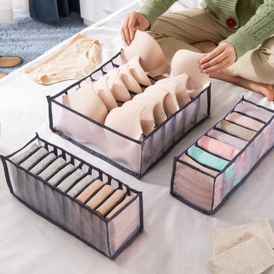 China Workable Underwear Bra Organizer Storage Box Drawer Closet Organizers Divider Boxes for Underwear Slings Butts Bra for sale