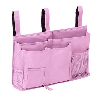 China New Arrival Bed Storage Organizer Hanging Bag Caddy Viable For Bedside Sundry Storage Bags for sale