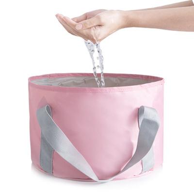 China Sustainable Travel Outdoor Camper Waterproof Home Collapsible Wash Basin Water Container Collapsible Bucket for sale