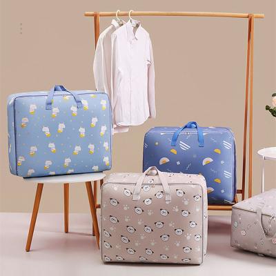 China Hot Selling Universal Home Cloth Fabric Waterproof And Moisture-proof Folding Storage Bag Boxes for sale