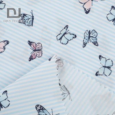 China Cotton Textile Sustainable In Fabric, Cotton Stripe Fabric, Poplin Fabric 100 Cotton for sale