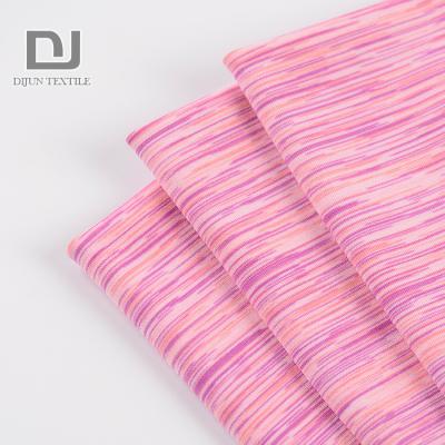 China 2022 DIJUNTEX QUICK DRY SPORTS WEAR WITH GOOD RECOVERY AND HAN DFEEL QUICK DELIVERY COLORFUL TYING YARN DYE DTY SPANDEX SPANDEX TANK FABRIC for sale