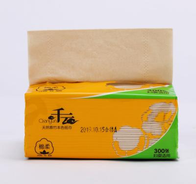 China 2020 China Sugar Cane Sanitary Bulk Unbleached Bamboo Toilet Paper for sale