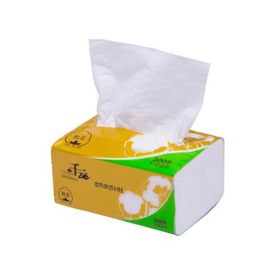 China Factory Manufacture Eco-friendly Facial Tissue Paper Towel By Wood Pulp Virgin Soft Facial Tissue Tissue Paper Factory for sale