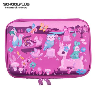 China High Quality Large Capacity Hardtop EVA Hardtop School Pencil Case for sale