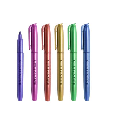 China Permanent Marker Metallic Wire Brush Party Paint Marker Pen 14*1.5*1CM for sale