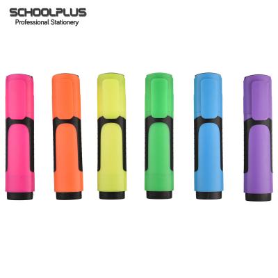 China Fluorescent Highlighter Bar Highlighter Colorful Marker Pen for sale