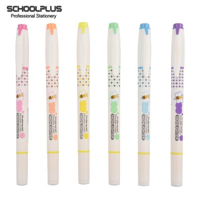 China Dual Sided Double Sided Twin Tips Bulk Highlighter Bar Marker Pens for sale