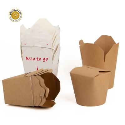 China Customization Disposable Paper Noodle Boox Noodle Takeout Packaging Paper Box Custom Logo Printing Box For Noodles for sale