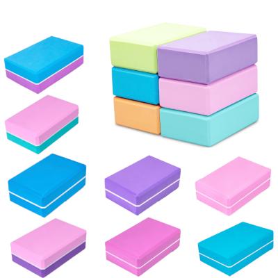 China Fitness Yoga Exercise Blocks , Eco Friendly Yoga Blocks Foam Brick Stretching for sale