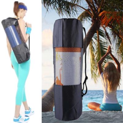 China Bolso portátil de la caja de la estera de la yoga, bolso que lleva de la yoga ajustable lavable en venta