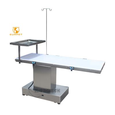 China Cheap Price 304 Fold Surgery Stainless Steel EURPET Wall Mounted Veterinary Examination Table Animal Clinic Pet Clinic Equipment for sale