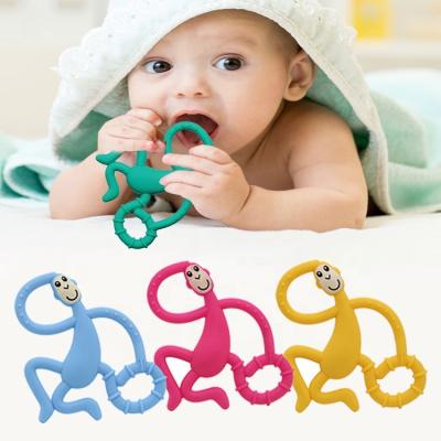 China 100% Battery Operated Silicone Soothing Silicone Teether from Teether Toy Into The Jungle Monkey for sale