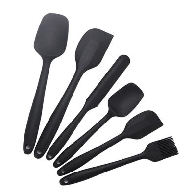 China Sustainable Food Grade Silicone Spatula And Oil Brush Kitchen Utensil Set Silicone Cooking Pastry Baking Tool for sale