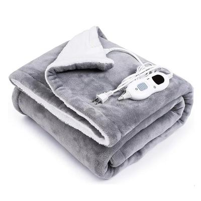 China Wholesale Non-Toxic Electric Heated Blanket Washable Portable UK King Size Throw Blanket From USA For Winter for sale