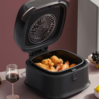 China Garage 8L Capacity Window Rotisserie Air Fryer Glass Transparent Design Digital Control for sale