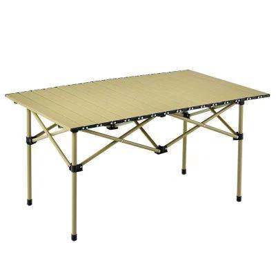 China Modern camping aluminum folding table Japanese style camping table egg roll table for sale