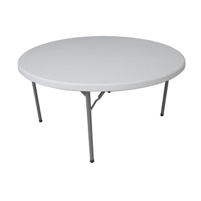 China Garden Furniture 1.5m Round Table Modern Portable Outdoor Blowing Plastic Folding Table for sale