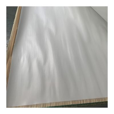 China Modern Frosty White Melamine Faced Engineered Veneer Melamine Paper for sale